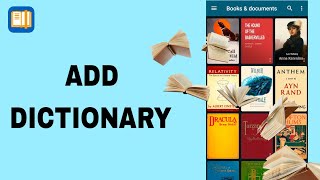 How To Add Dictionary On ReadEra App [upl. by Cobby162]