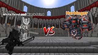 White feind and Black feind vs Harbinger I Minecraft mob battle I [upl. by Ridglea361]