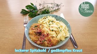 Spitzkohl  Weißkohl lecker zubereiten [upl. by Ettenaej629]