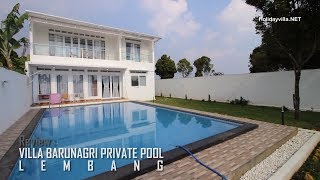 VILLA TERBARU DI LEMBANG  Villa Barunagri Fasilitas Kolam Renang Pribadi [upl. by Haven]