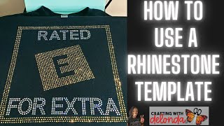 HOW TO USE A RHINESTONE TEMPLATE WITH A CRICUT EXPLORE AIR 2 [upl. by Studley353]