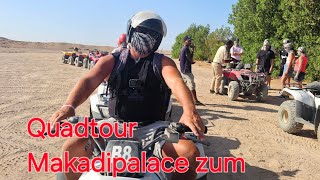 Quadtour mit CET Travel HurHotel Sonnenuntergang Hurghada Makadipalace [upl. by Ahtel211]