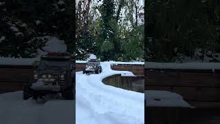 Mercedes G63 AMG TRX6 in snow traxxas 6x6 [upl. by Aicilanna]