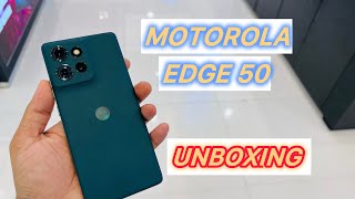 Motorola edge 50 unboxing military green colour [upl. by Abdu]