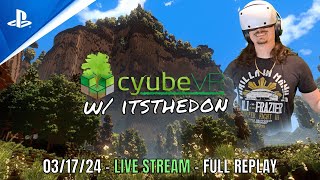 VR Minecraft First Impressions LIVE  031723 PSVR2  CyubeVR Gameplay [upl. by Samuelson]