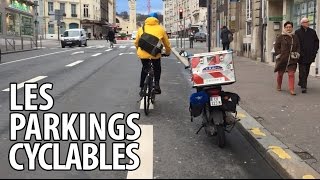 Vélo à Rouen  les parkings cyclables [upl. by Ahsekat]