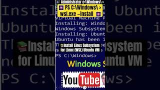 Install Linux Subsystem for Linux WSL Ubuntu VM [upl. by Deloria]
