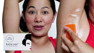 Kojie San Soap Review  Underarm Whitening First Impression  Beautymagz [upl. by Mavra]