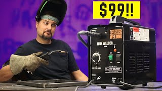 Harbor Freight Welder Chicago Electric 125 Review Setup and Test [upl. by Tattan]