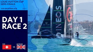 Louis Vuitton Cup SemiFinal Race 2  Alinghi Red Bull Racing vs INEOS Britannia  Full Replay [upl. by Olathe327]