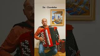 Chandelier by Sia music accordion shorts sia [upl. by Dragde824]