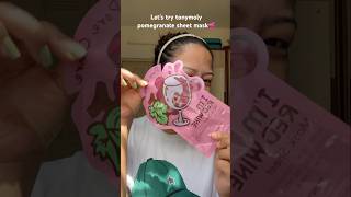 Trying out the most viral Korean Tonymoly sheet Mask😍 shorts youtubeshorts skincare viralvideo [upl. by Putnem]