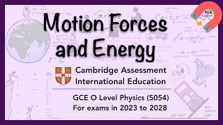 O Level Physics 5054 Unit 1 Motion forces and energy olevelphysics [upl. by Eibor84]