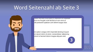 Word Seitenzahl ab Seite 3 So gehts  Studyflix [upl. by Aeneas]