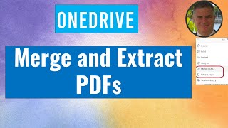 OneDrive How to Merge and Extract PDF File [upl. by Eal]