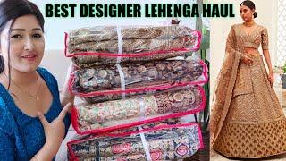 Ethnic plus Designer Lehenga Haul Wedding amp Bridal Lehenga online shopping review [upl. by Anaile373]