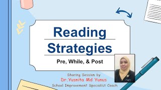 Reading Strategies Pre While amp Post [upl. by Neerihs]