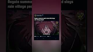 NAGATO🗿SUMMOMNS GEDO🐲STATUE AND SLAYS🗡RAIN VILLAGE☔PEOPLE🦸‍♂️narutoshippuden nagato shorts [upl. by Laen]