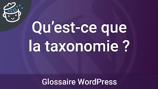 Questce que la taxonomie [upl. by Ettezus]