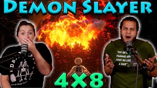 Demon Slayer Reaction 4x8 Finale [upl. by Nilad]