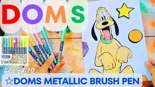 DOMS Metallic Brush Pen [upl. by Erdnael]