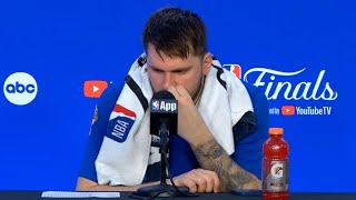 Luka Doncic FULL postgame interview after losing Finals to Boston Celtics [upl. by Quiteria]