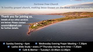 Fortrose Free Church  Sunday Morning Service 5th March 2023 [upl. by Ahsenar]