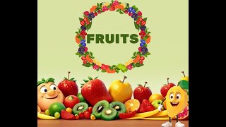 Ten fruits name spell together Learning Video for kids by childrens worlds TV 📺 [upl. by Icat]