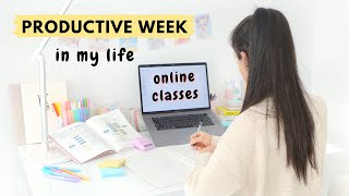 A Week in my Life as an Online Student 👩🏻‍💻 productivity self care and a LOT of assignments 📝 [upl. by Yrahca232]