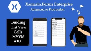 Xamarin Forms List View Cell MVVM First Approach 10 [upl. by Asle667]