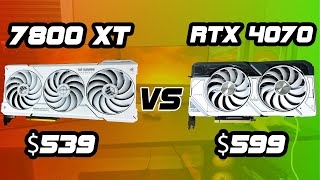 RX 7800 XT vs the RTX 4070  4K and 1440p [upl. by Eta735]