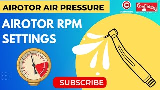 Setting Air Pressure for Airotor in a Dental Chair StepbyStep Guide [upl. by Shantha401]