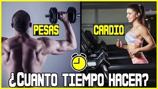 ¿CUANTO TIEMPO DE CARDIO amp PESAS DEBES DE HACER [upl. by Snave]