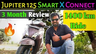 3 month 1400km Ride 😯 Review Jupiter 125 Smart x Connect 🔥 [upl. by Yakcm]