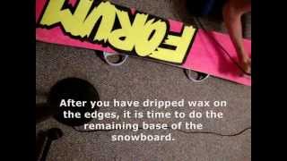 How To Hot Wax A Snowboard [upl. by Enalb]