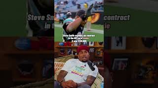 Steve Smith explains his rookie contract 😳 shorts shortvideo nfl football youtubeshorts [upl. by Llenrrad]