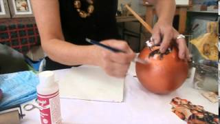 How to Decoupage a Round Ball [upl. by Ribak500]