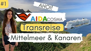 AIDACosma Vlog 1  Transreise Ahoi Ankunft amp Roomtour Verandakabine  Denise Darleen [upl. by Tillford455]