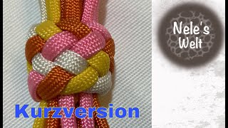 Paracord Knoten Anfangs und Endknoten für Hundeleine Kurzversion Leine DIY Anleitung by NeleC [upl. by Asenej]