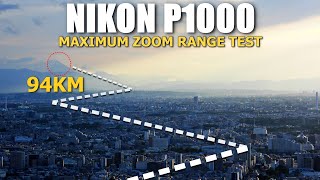 Nikon P1000  Maximum Zoom Range Test Mt Fuji 94 KM  58 Miles [upl. by Atinihc]