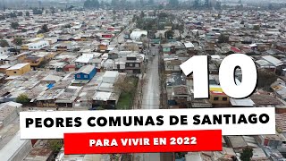 Las 10 peores comunas para vivir en Santiago de Chile en 2022 [upl. by Winifred368]