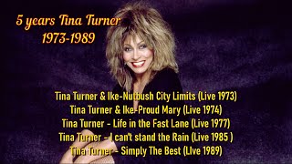 5 years Tina Turner1973  1989 tinaturner soul rock pop music audio [upl. by Ydissahc495]