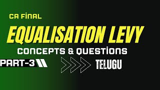 Equalisation levy Part 3  Uttej  CA Final Telugu  Direct Tax  ICAI Questions [upl. by Aiyt]