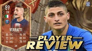 89 FUT CENTURIANS VERRATTI PLAYER REVIEW  FIFA 23 ULTIMATE TEAM [upl. by Oliva]