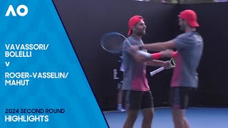 BolelliVavassori v MahutRogerVasselin Highlights  Australian Open 2024 Second Round [upl. by Sorazal]