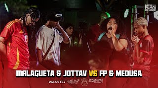 MALAGUETA amp JOTTAV VS FP amp MEDUSA  DUPLA SORTIDA 📌 Batalha do Tanque  RJ [upl. by Adnawal]