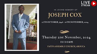 In Loving Memory of Joseph Cox [upl. by Ardussi]