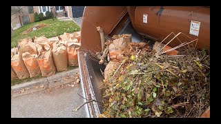 Fall Yard Waste GoPro POV [upl. by Aihsakal]