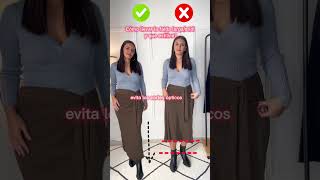 Truco bajitas👉🏼Cómo llevar Falda Larga si eres Petite asesoradeimagen consejosmoda fashionhack [upl. by Yeblehs]