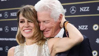 Richard Gere 75 Shows Affection for Wife Alejandra Silva 41 at Zurich Film Festival [upl. by Leahcimauhsoj]